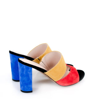 LUNA - Kolorowe klapki na słupku - po skosie