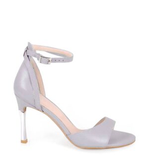 szpilki w kolorze brudny róż - bokiem