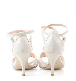 CONSUELA - kremowe sandałki do tańca - obrazek 3